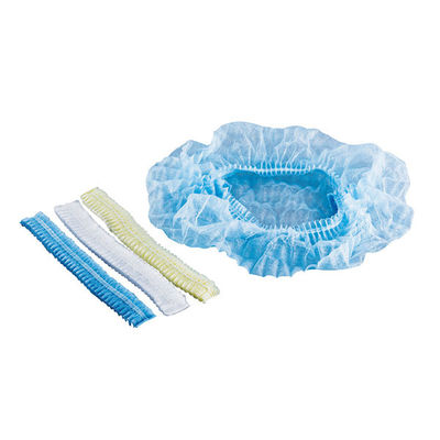 Disposable Spunbond Colored Dental Ppe Bouffant Caps Headwear